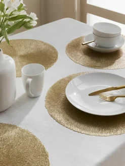 Ronde placemats Linda, 6 stuks^Villa D'Este Home Tivoli Hot