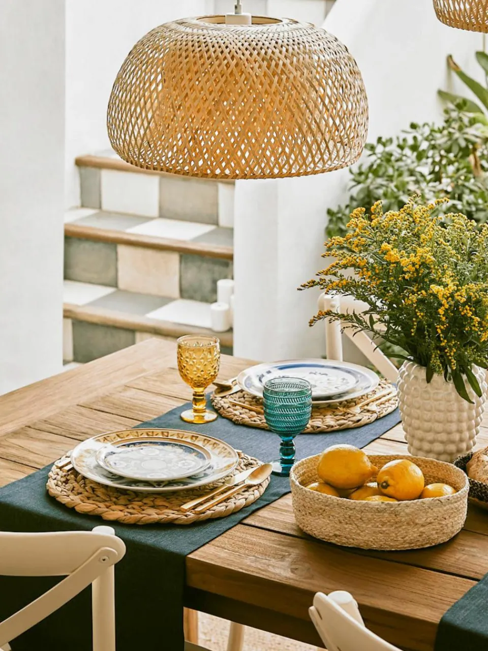 Ronde placemats Wanda van waterhyacint, 4 stuks^Bloomingville Outlet