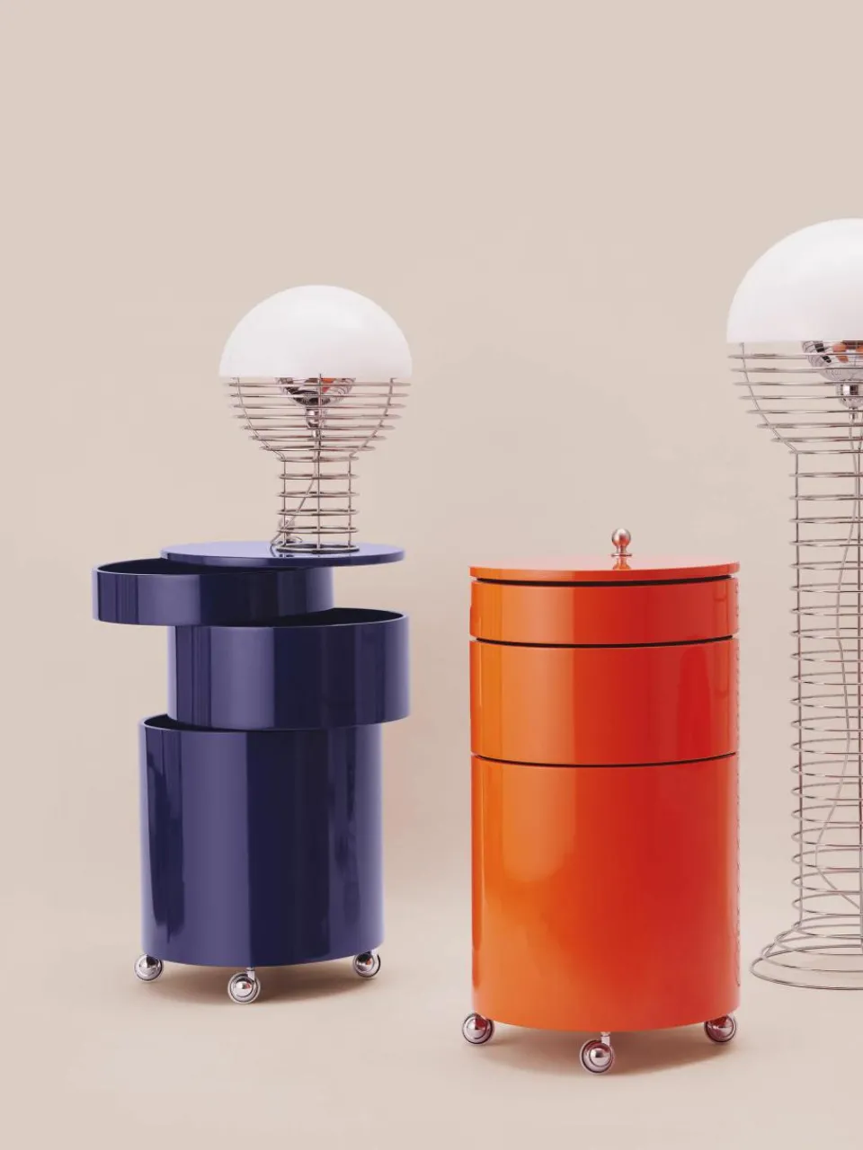 Ronde rolcontainer Barboy, design Verner Panton^Verpan Outlet