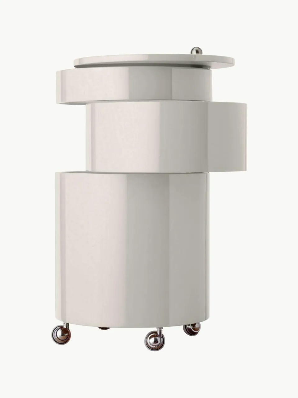 Ronde rolcontainer Barboy, design Verner Panton^Verpan Hot