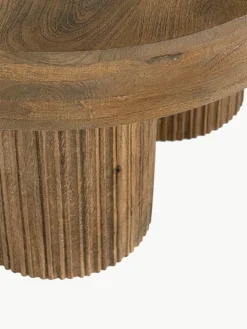 Ronde salontafel Dacca van mangohout^Bizzotto New
