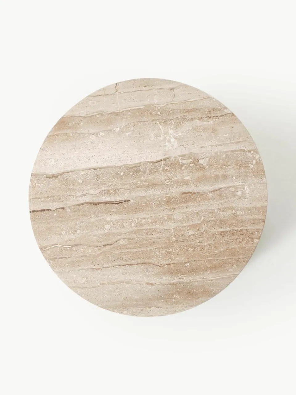 Ronde salontafel Marisa uit travertijn^Westwing Collection Sale