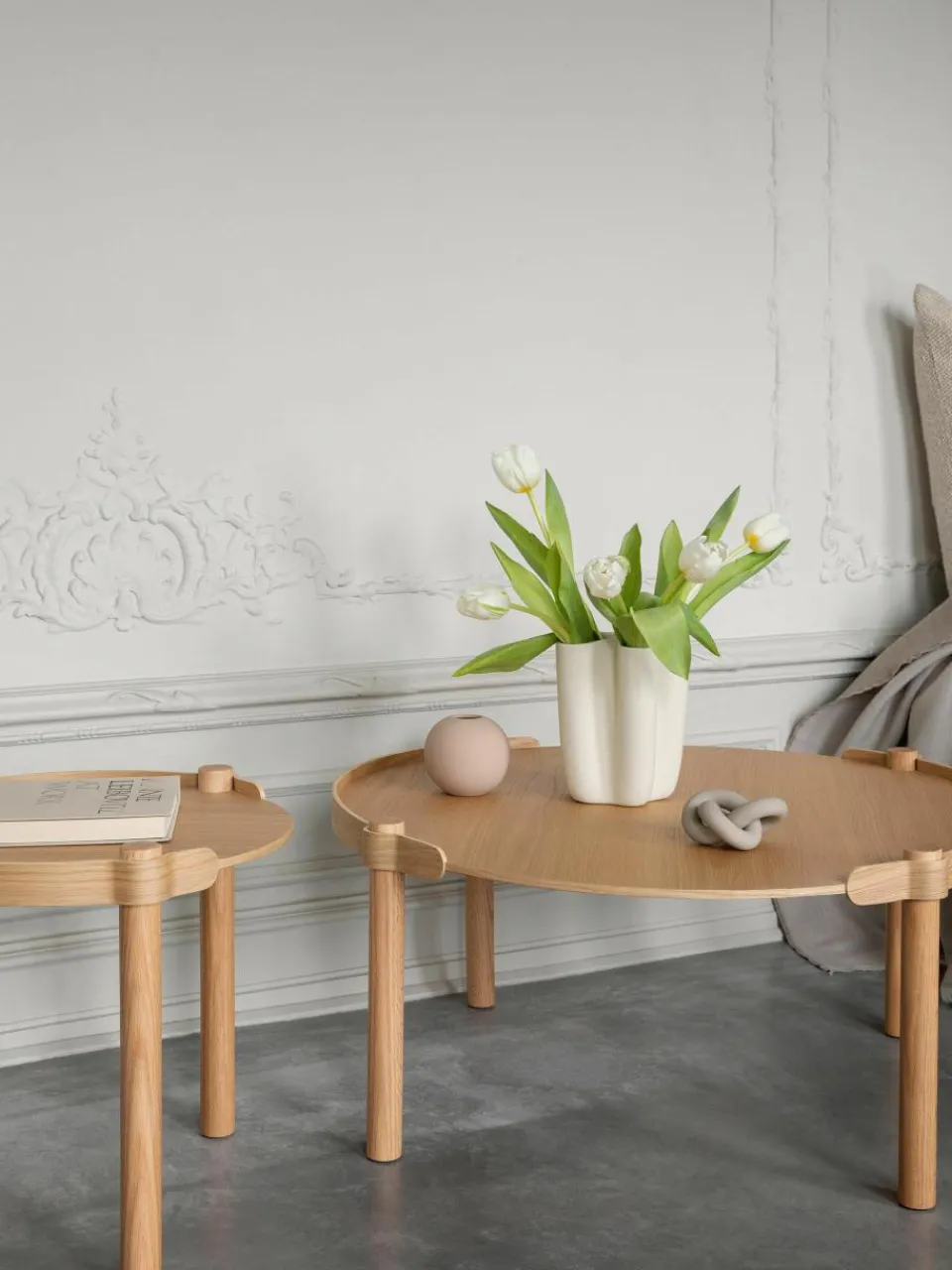 Ronde salontafel Woody van eikenhout^Cooee Design Online