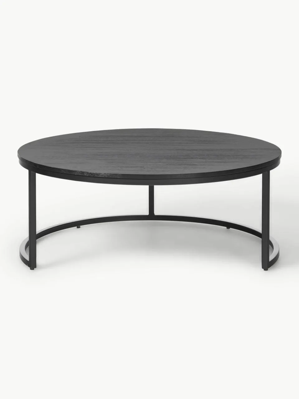 Ronde salontafels Andrew van mangohout, set van 2^Westwing Collection Discount