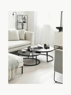 Ronde salontafels Andrew van mangohout, set van 2^Westwing Collection Discount