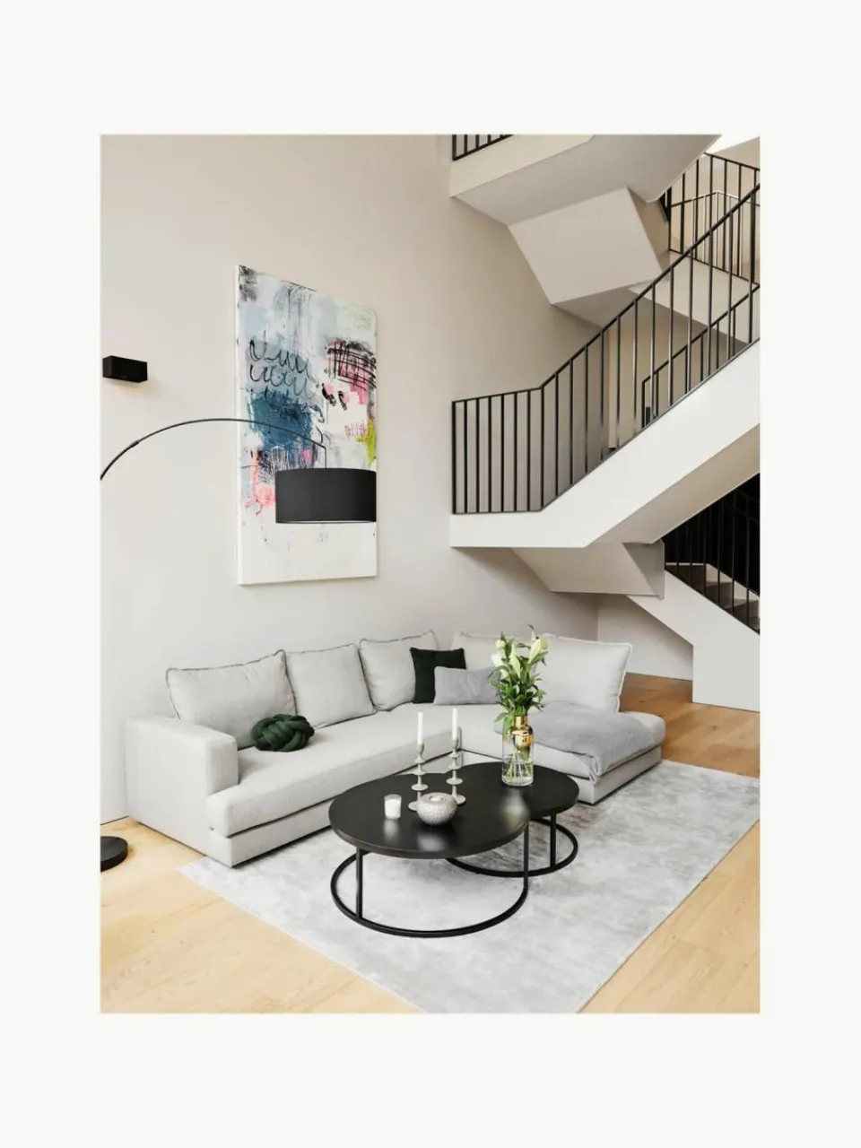 Ronde salontafels Andrew van mangohout, set van 2^Westwing Collection Discount