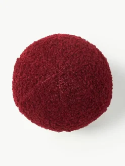 Ronde teddy stoffen decoratief kussen Dotty^Westwing Collection Best