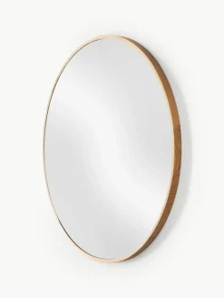 Ronde wandspiegel Avery met eikenhouten lijst^Westwing Collection Hot