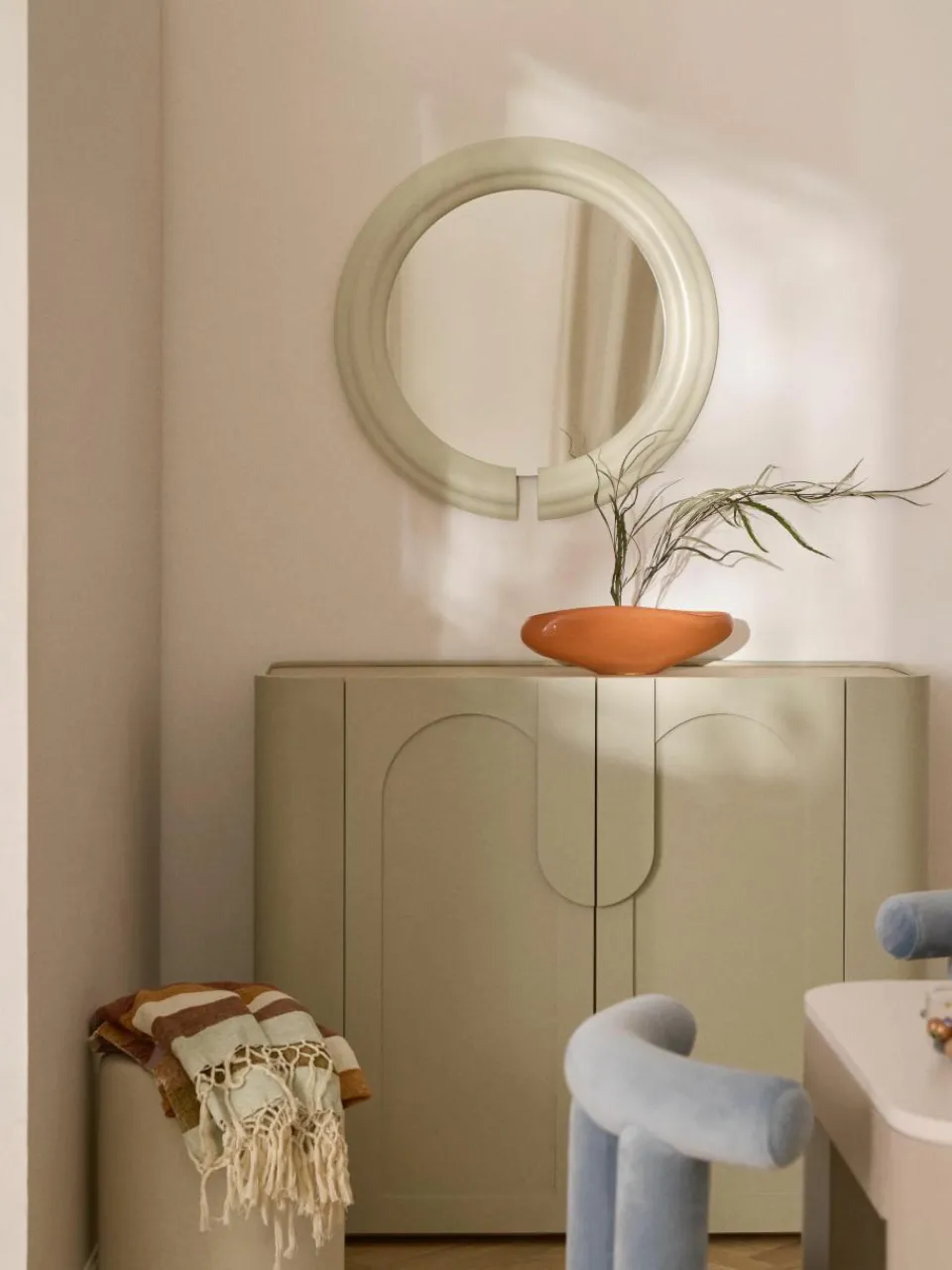 Ronde wandspiegel Mael^Westwing Collection Fashion