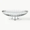 RVS serveerschaal Bernadotte met groefstructuur^GEORG JENSEN Fashion