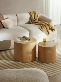 Salontafel Dan van hout, set van 2^Westwing Collection Discount