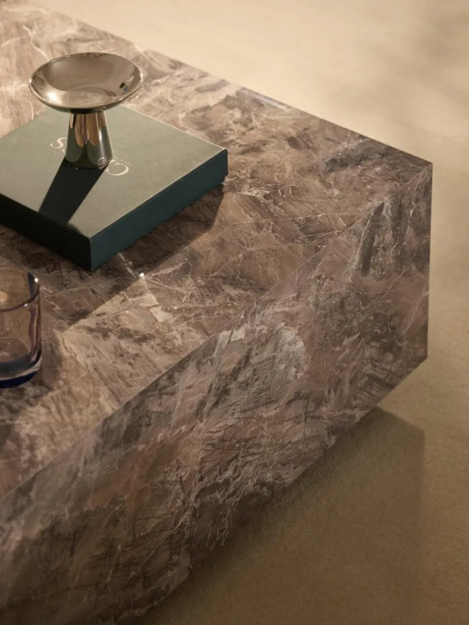 Salontafel Lesley met marmerlook^Westwing Collection Fashion