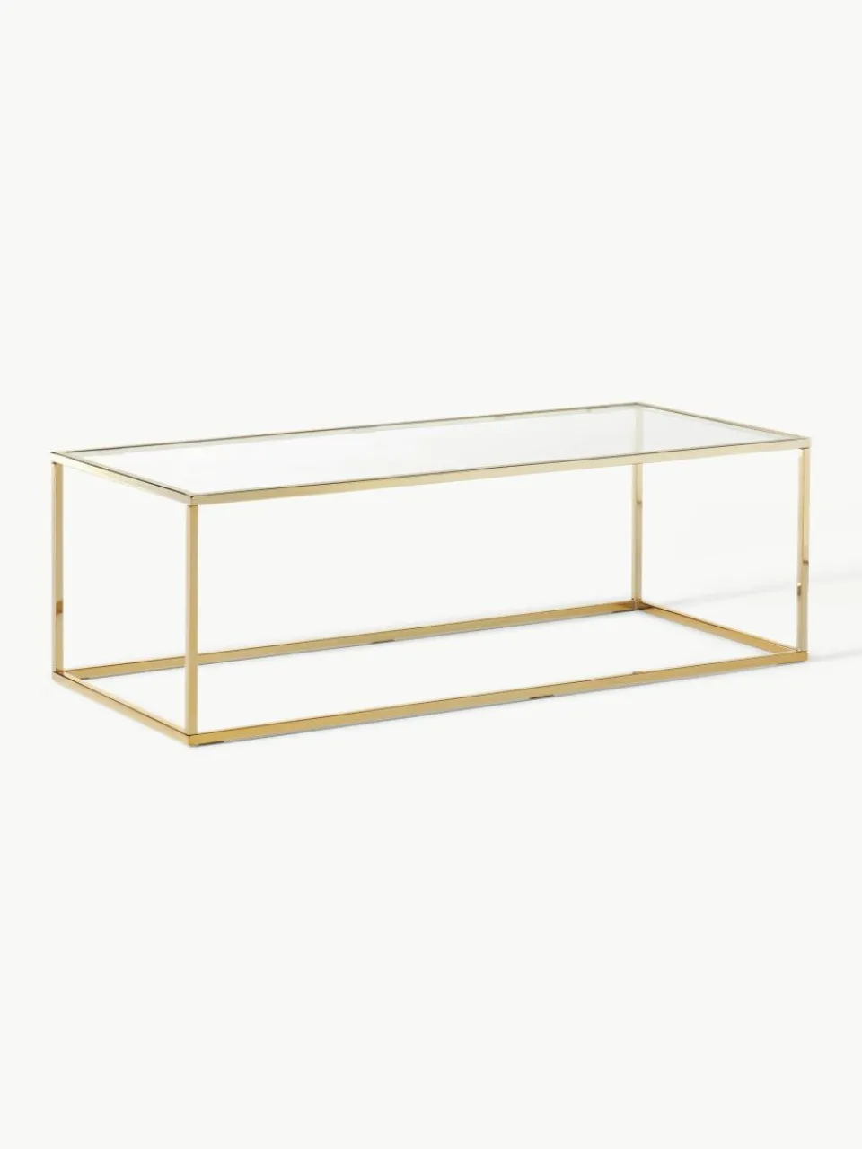 Salontafel Maya met glazen tafelblad^Westwing Collection Clearance