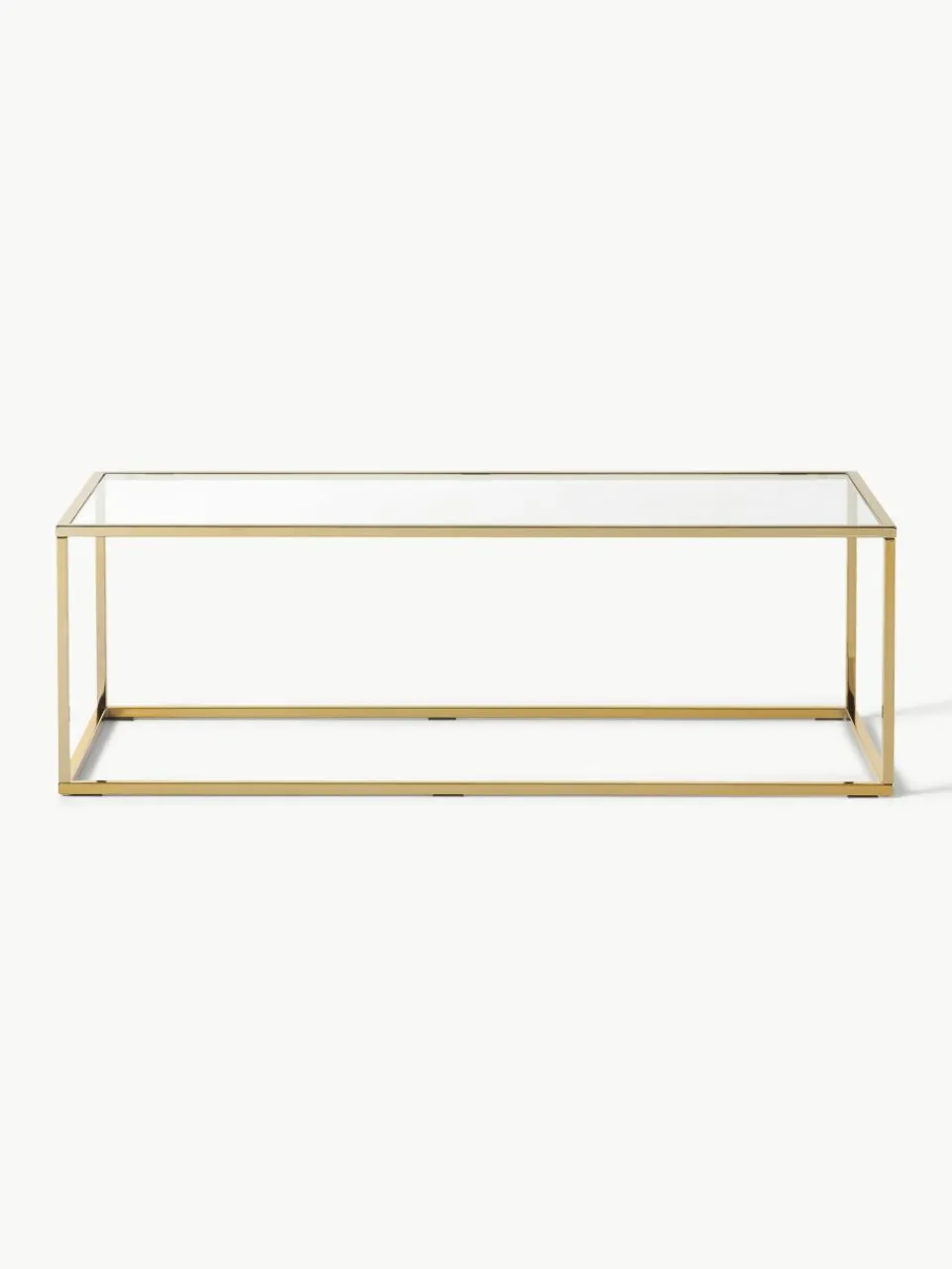 Salontafel Maya met glazen tafelblad^Westwing Collection Clearance