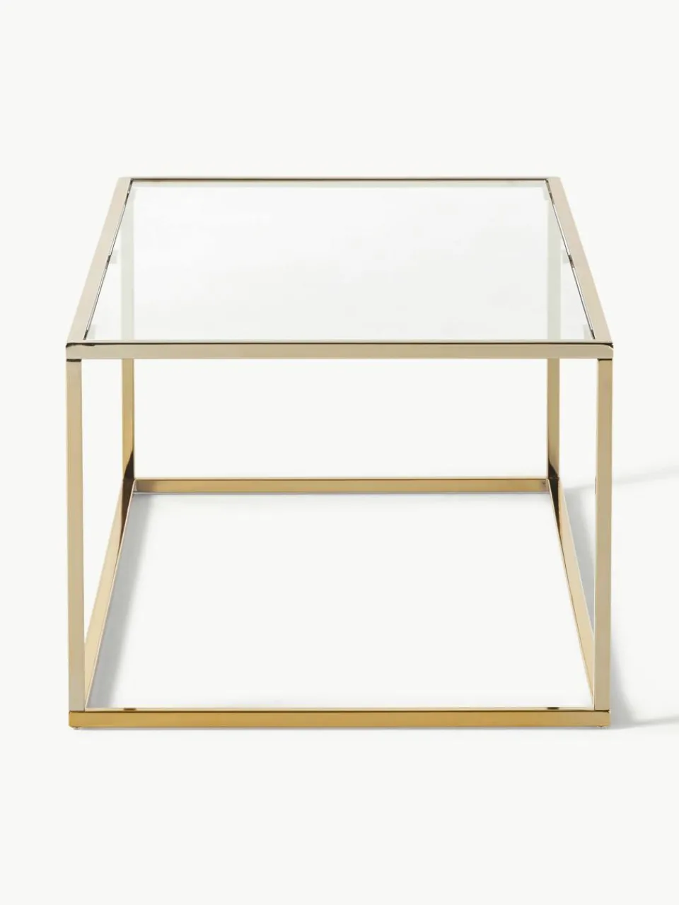 Salontafel Maya met glazen tafelblad^Westwing Collection Clearance