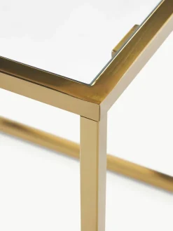 Salontafel Maya met glazen tafelblad^Westwing Collection Clearance