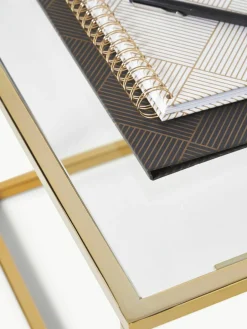 Salontafel Maya met glazen tafelblad^Westwing Collection Clearance