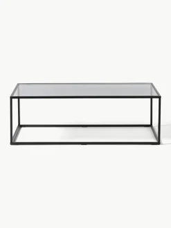 Salontafel Maya met glazen tafelblad^Westwing Collection Hot