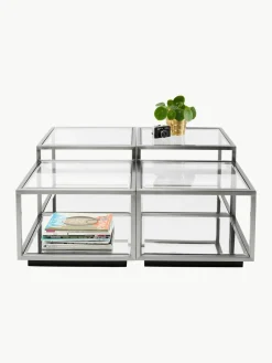 Salontafels Luigi met spiegelonderstel, set van 4^Kare Design Sale