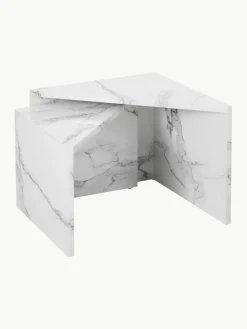 Salontafelset Vilma in marmerlook, 2-delig^Westwing Collection Discount