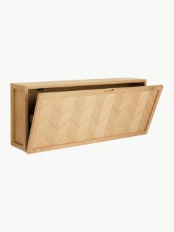 Schoenenkast Herringbone van hout met visgraatpatroon^Hübsch Fashion