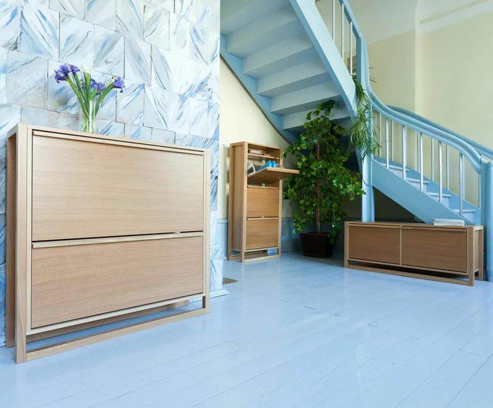 Schoenenkast NewEst met 2 vouwvakken^Woodman Sale