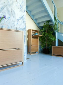 Schoenenkast NewEst met vouwvakken^Woodman Fashion