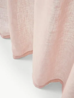 Semi-transparant gordijnen Ibiza met lusophanging, 2 stuks^Westwing Collection Best