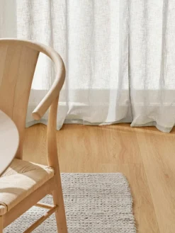 Semi-transparant gordijnen Ibiza met lusophanging, 2 stuks^Westwing Collection Best