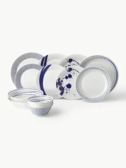 Serviesset Pacific blauw van porselein, 4 personen (16-delig)^ROYAL DOULTON New