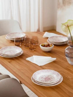 Serviesset Rose met bloemmotief, 6 personen (18-delig)^Bitossi Home Fashion