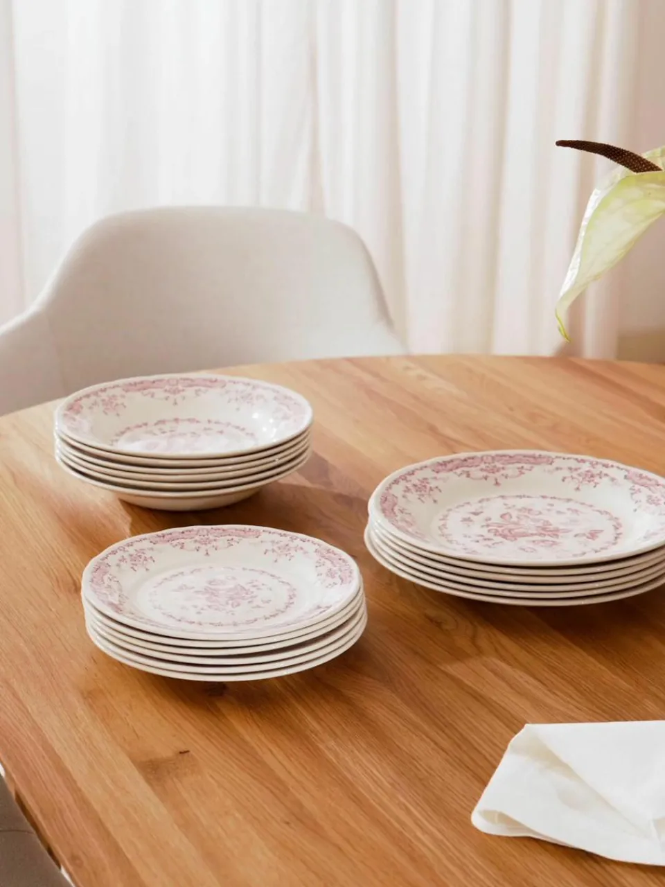 Serviesset Rose met bloemmotief, 6 personen (18-delig)^Bitossi Home Fashion