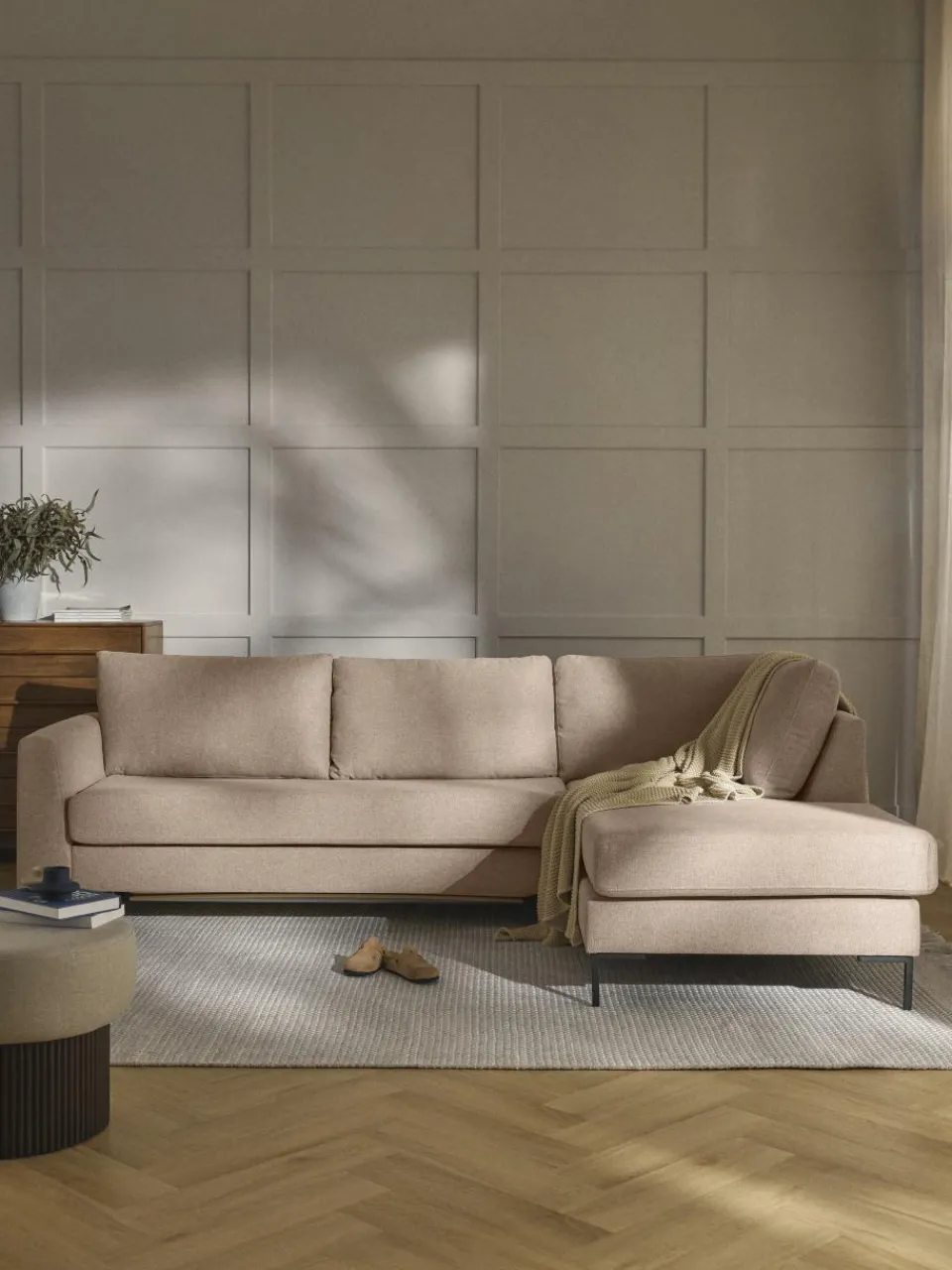 Slaapbank Luna (3-zits) met matras^Westwing Collection Best