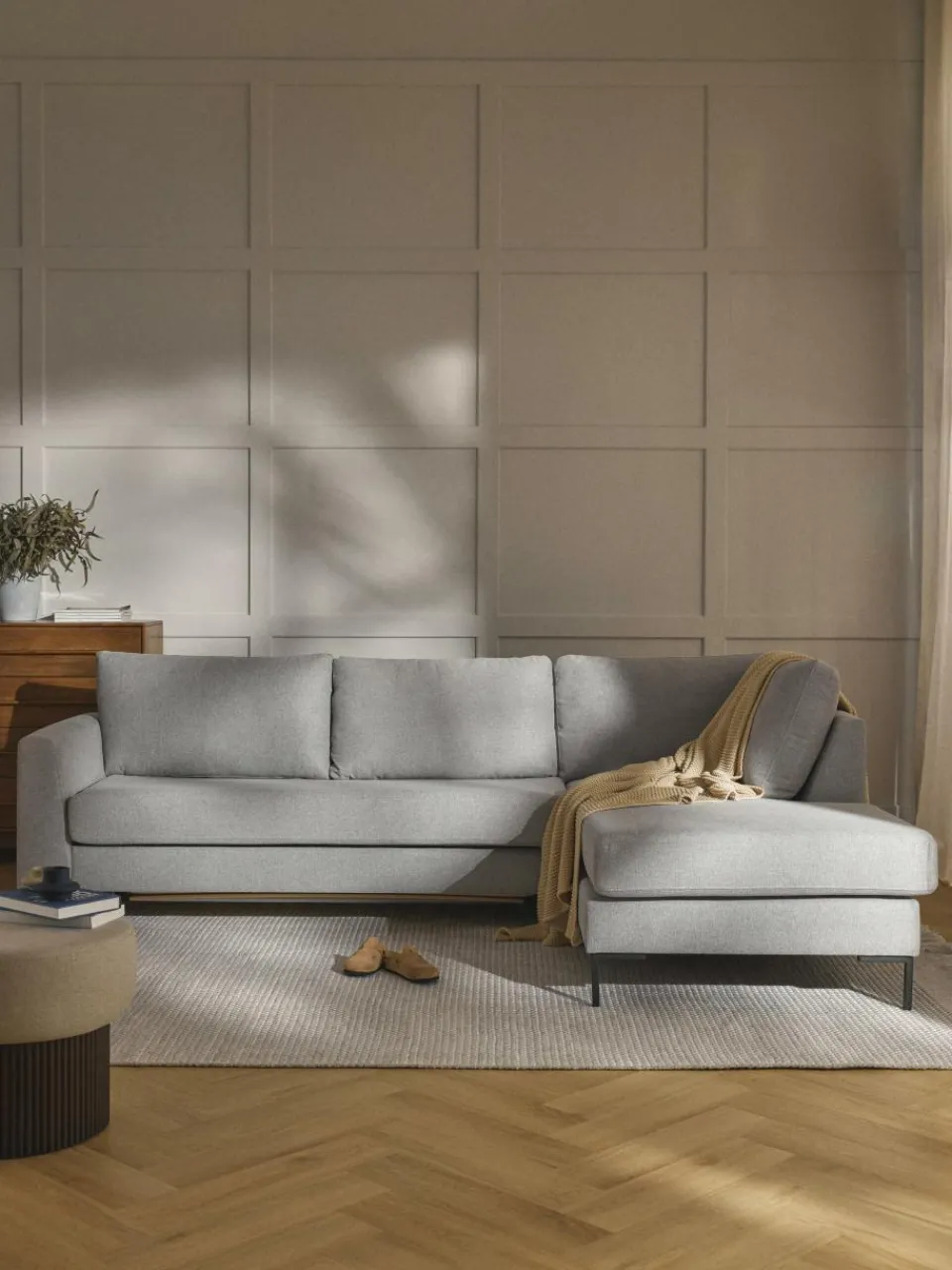 Slaapbank Luna (3-zits) met matras^Westwing Collection Fashion
