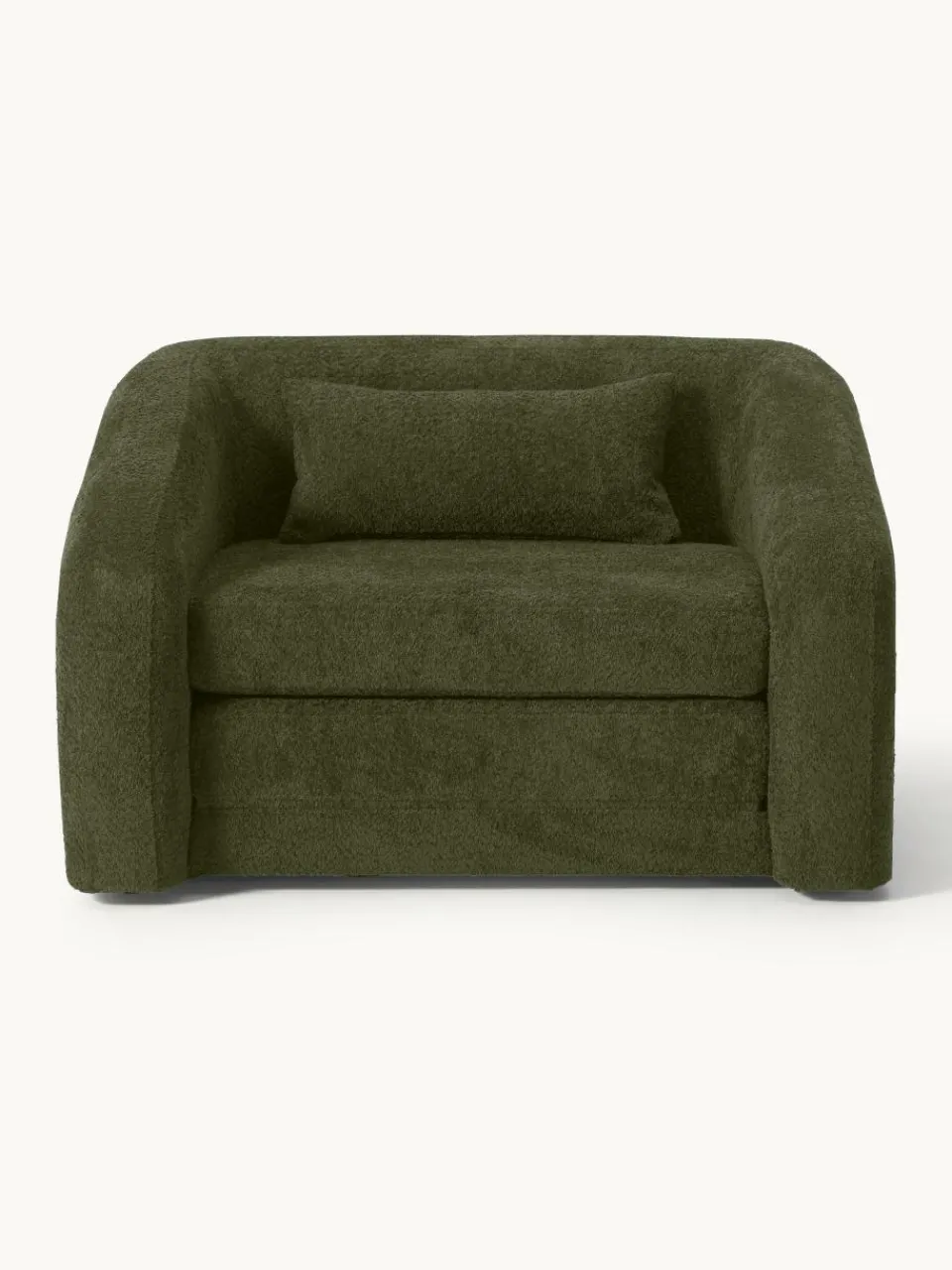 Slaapfauteuil Eliot uit teddy-bouclé^Westwing Collection Clearance