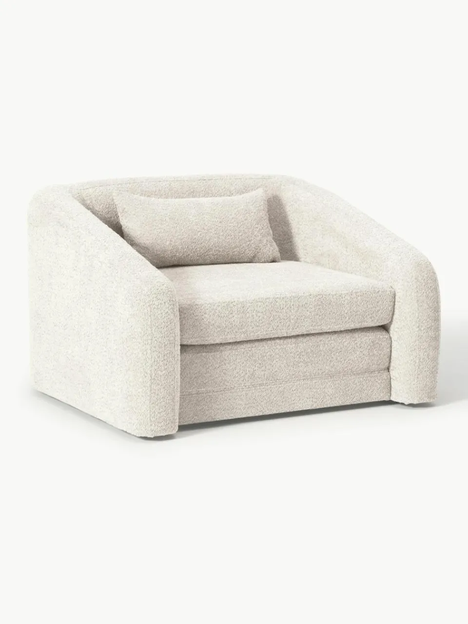 Slaapfauteuil Eliot uit teddy-bouclé^Westwing Collection Outlet