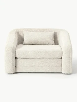 Slaapfauteuil Eliot uit teddy-bouclé^Westwing Collection Outlet
