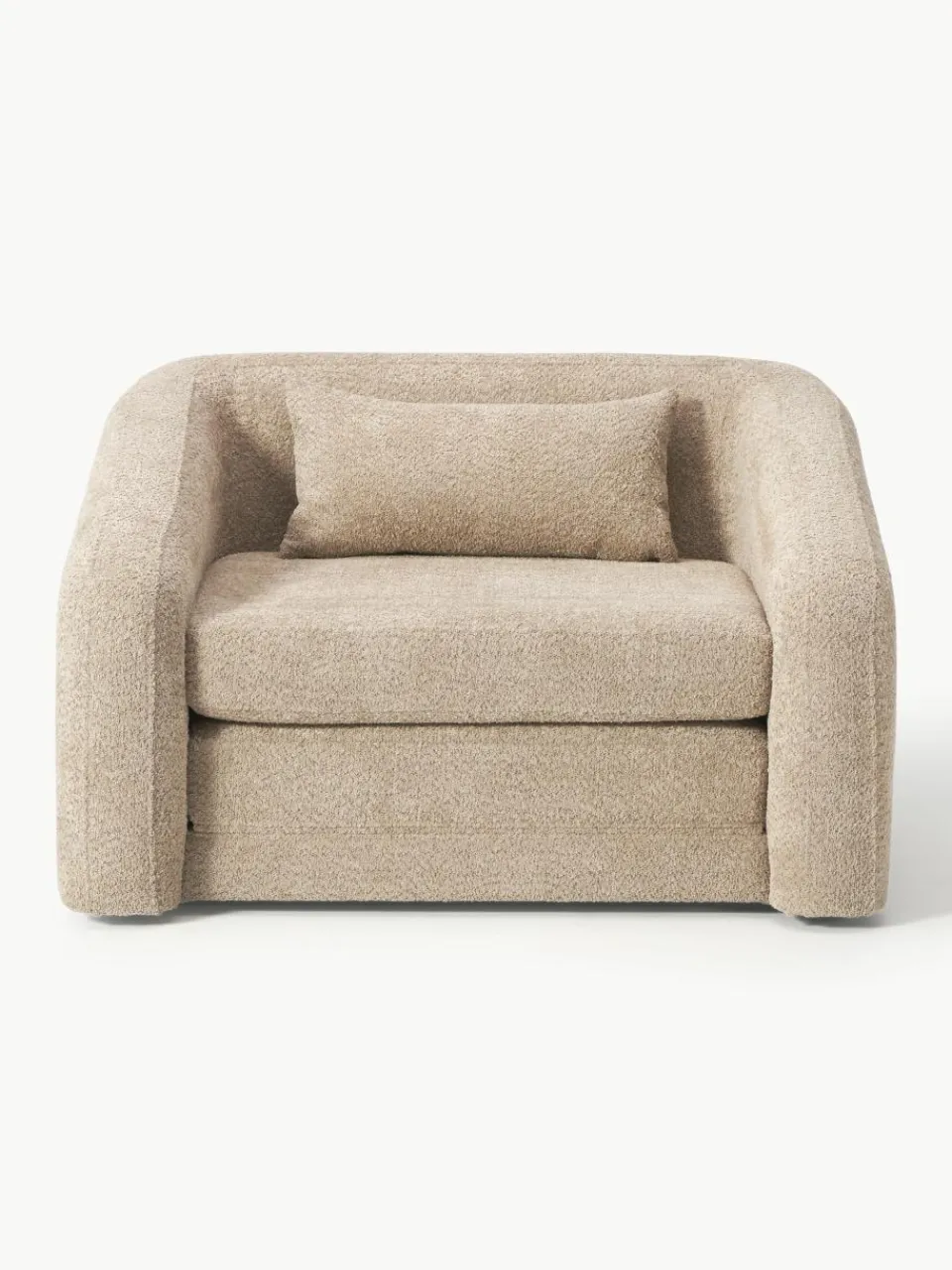 Slaapfauteuil Eliot uit teddy-bouclé^Westwing Collection Online