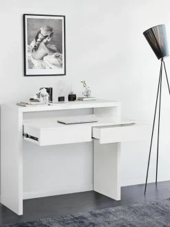 Smal bureau Teresa met uitschuifbare tafelblad^Woodman Outlet