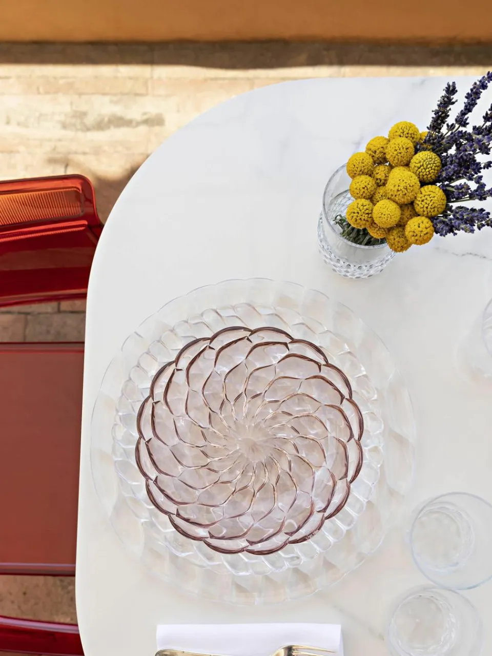Soepborden Jellies met structuurpatroon, 4 stuks^Kartell Hot