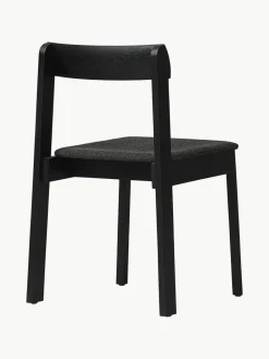Stapelbare stoelen Blueprint van eikenhout met zitkussen, 2 stuks^Form & Refine New