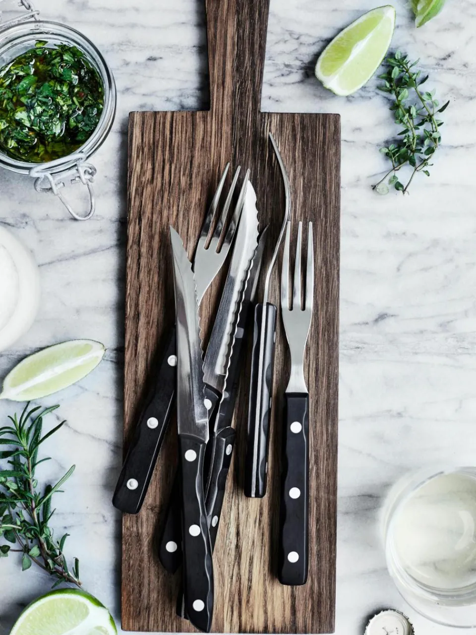 Steakbestekset Old Farmer met doos, in verschillende setgroottes^Gense Outlet