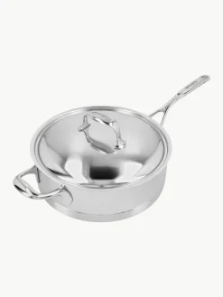 Steelpan Apollo van edelstaal met deksel^Demeyere Discount