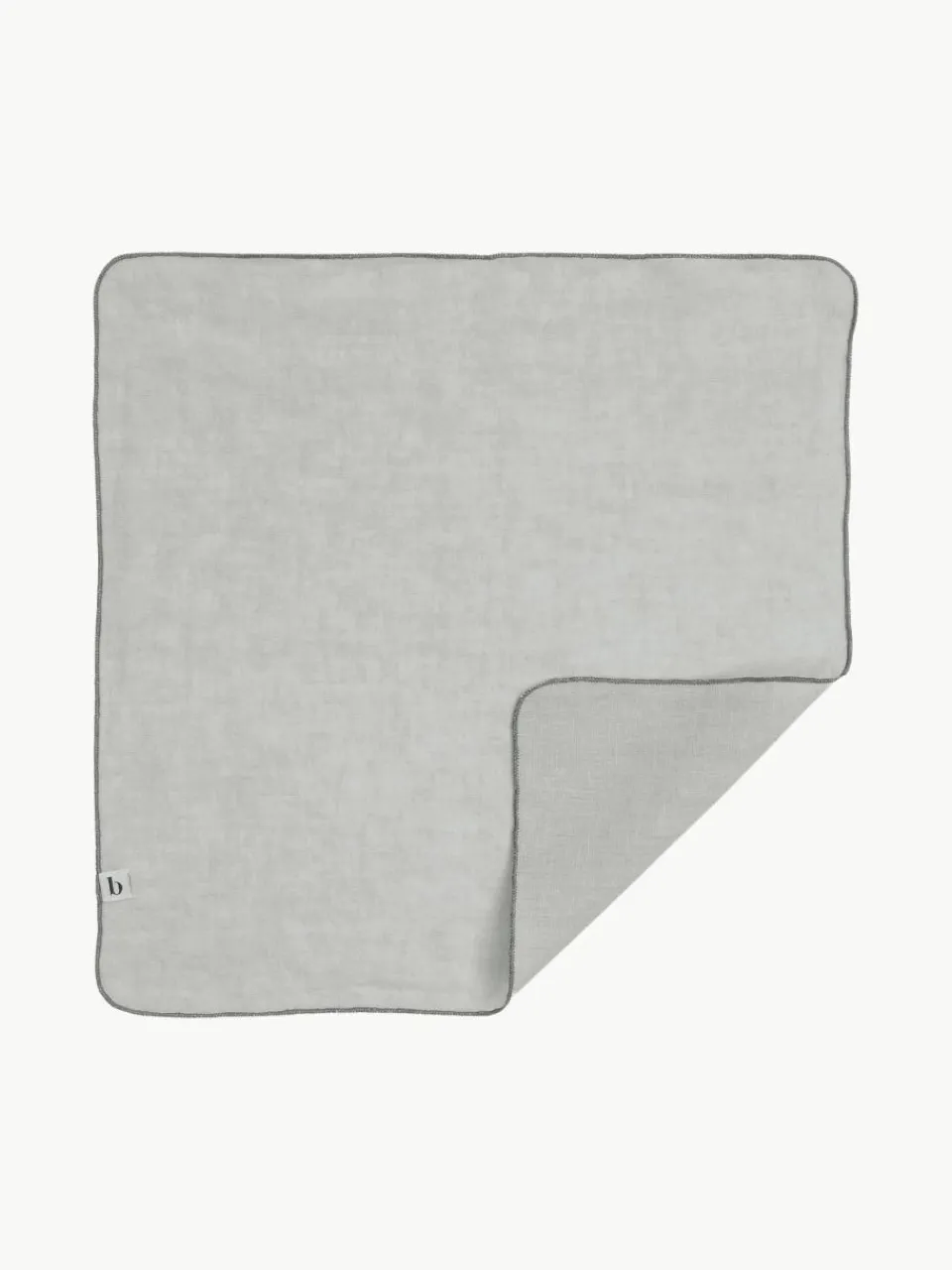 Stoffen servetten Gracie van linnen met open zoom, 2 stuks^Broste Copenhagen New