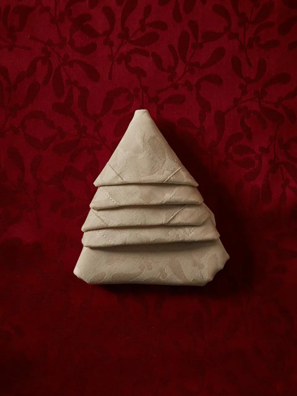 Stoffen servetten Hollyn met winters motief, 4 stuks^Westwing Collection Fashion