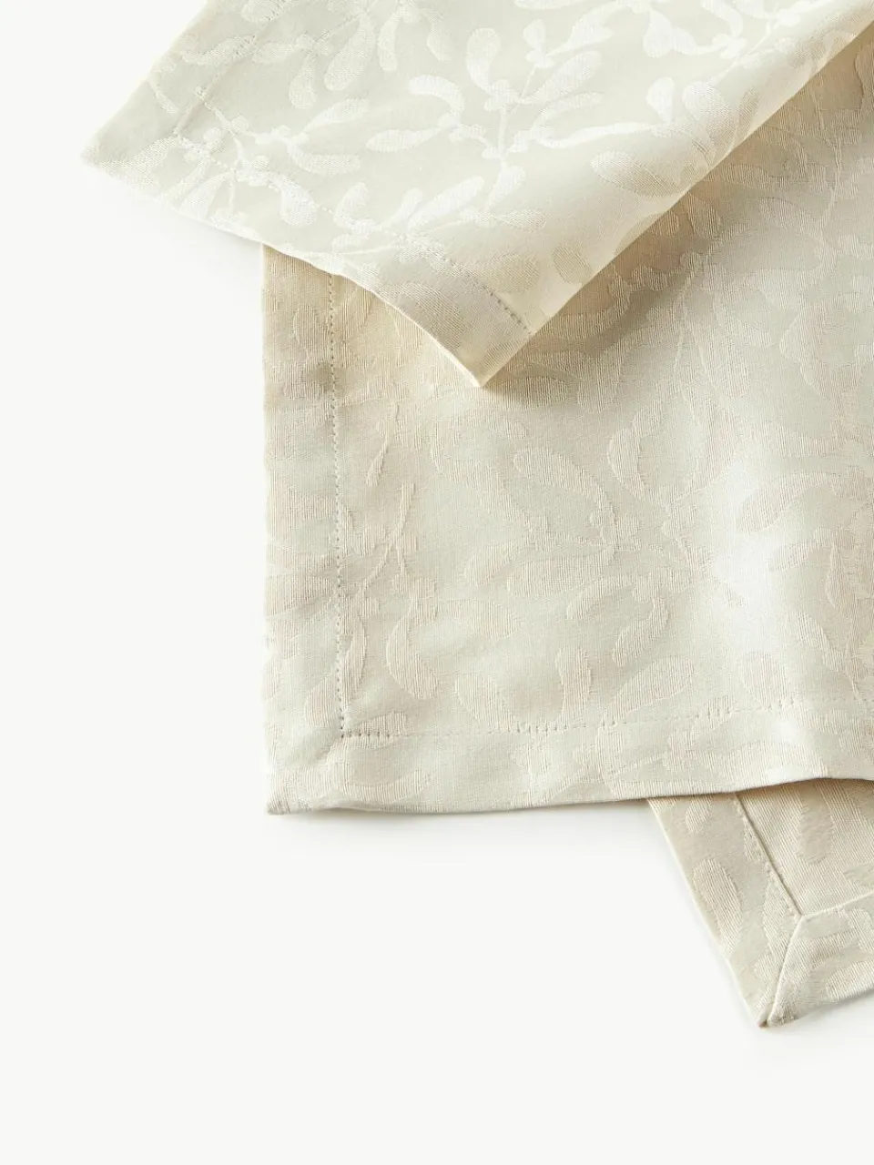 Stoffen servetten Hollyn met winters motief, 4 stuks^Westwing Collection Fashion