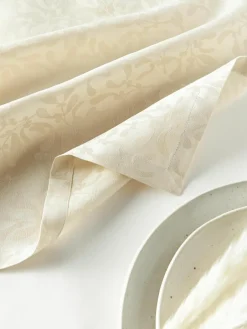 Stoffen servetten Hollyn met winters motief, 4 stuks^Westwing Collection Fashion