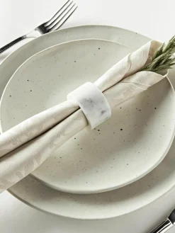 Stoffen servetten Hollyn met winters motief, 4 stuks^Westwing Collection Fashion