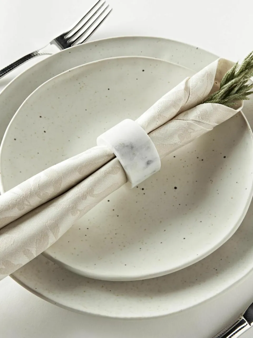 Stoffen servetten Hollyn met winters motief, 4 stuks^Westwing Collection Fashion
