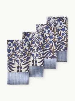 Stoffen servetten Jasmine met bloemmotief, 4 stuks^Bungalow Sale